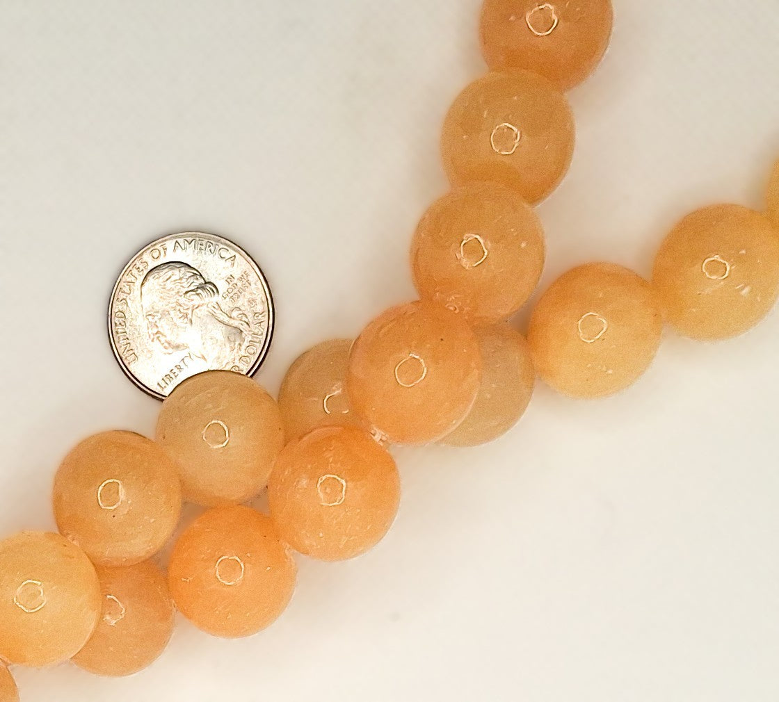 18mm Argonite Round Gemstone Beads 8-inch Strand