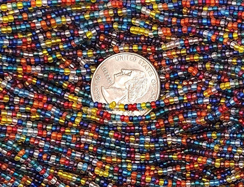10/0 Transparent Luster Mix Number 20 Czech Seed Beads Full Hank