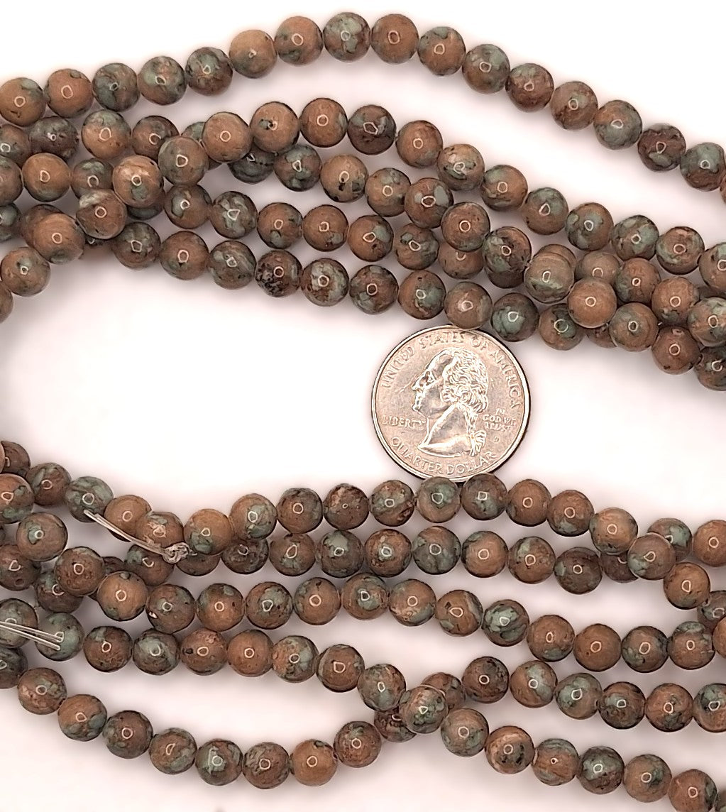 8mm Nundurite Round Gemstone Beads 16-inch Strand