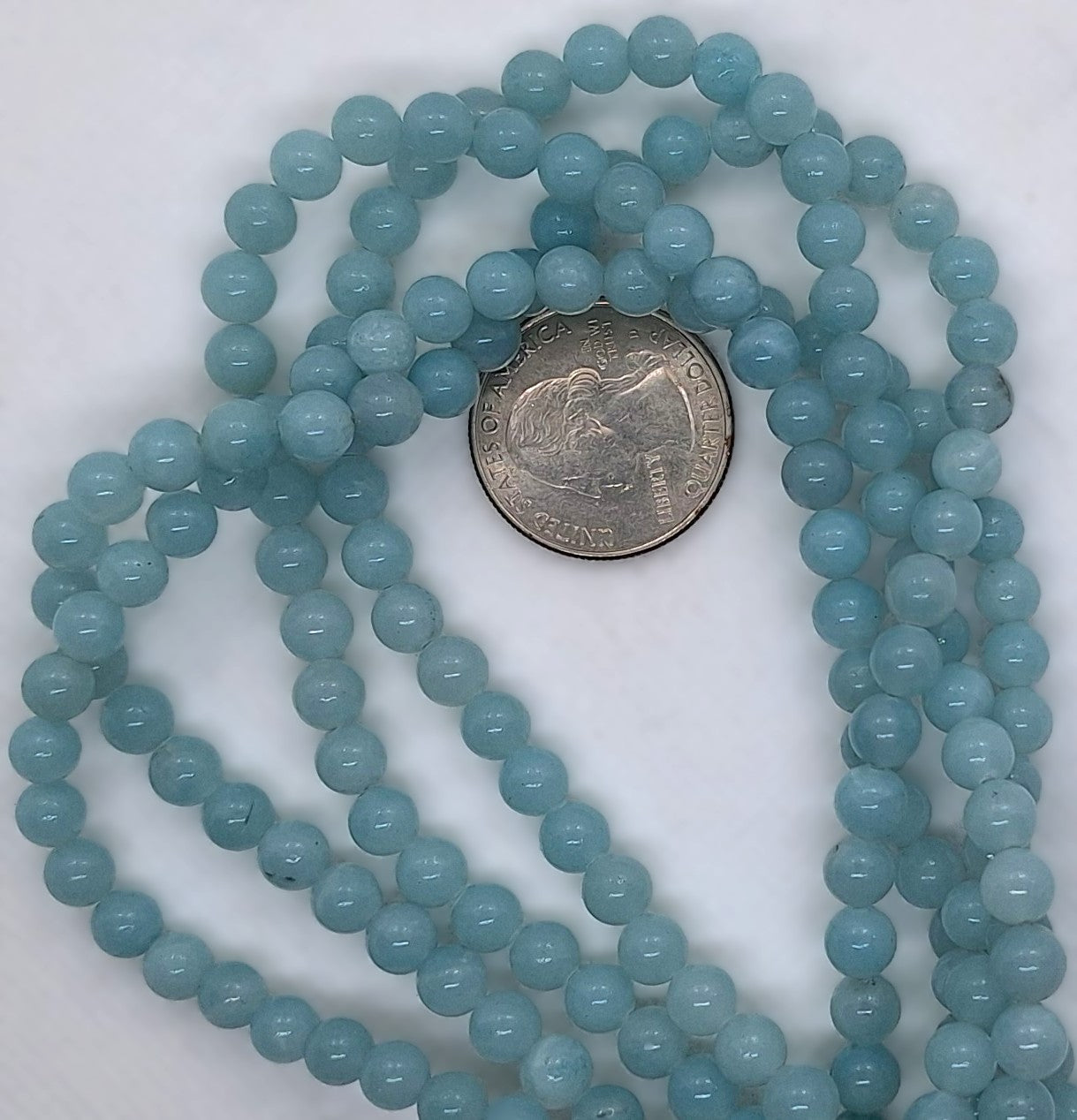6mm Amazonite Round Gemstone Beads 16-Inch Strand