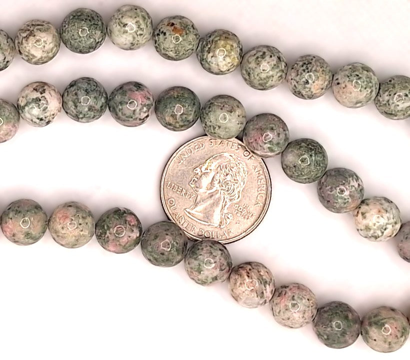 10mm Nevada Lapis Round Gemstone Beads 8-Inch Strand