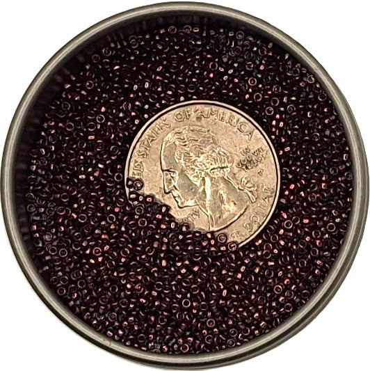 15/0 Amethyst Gold Luster Toho Round Seed Beads 10g