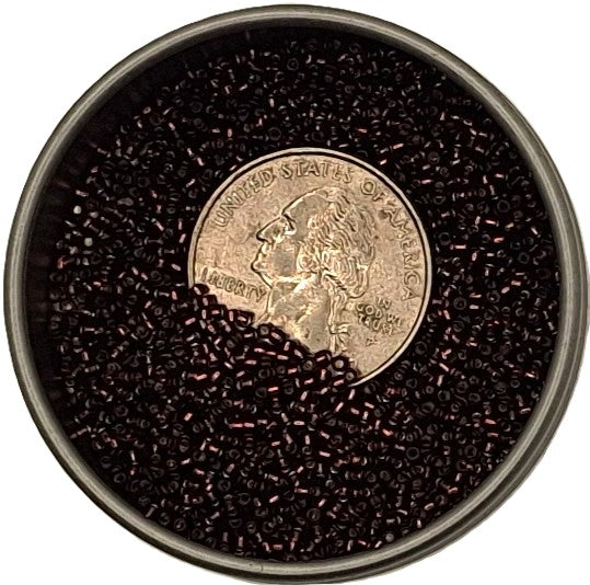 15/0 Amethyst Transparent Silver-Lined Toho Round Seed Beads 10g
