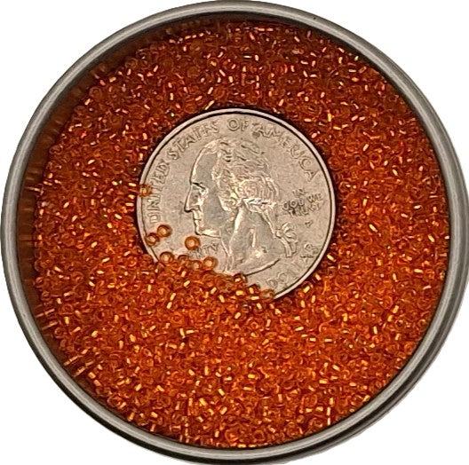 15/0 Hyacinth Transparent Silver-Lined Toho Round Seed Beads 10g