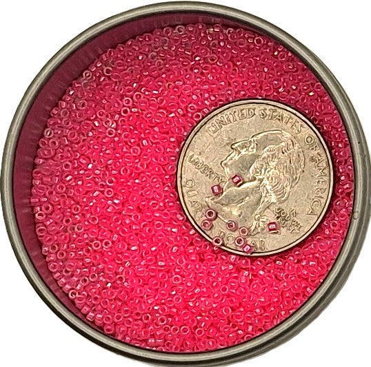 15/0 Hot Pink Ceylon Toho Round Seed Beads 10g