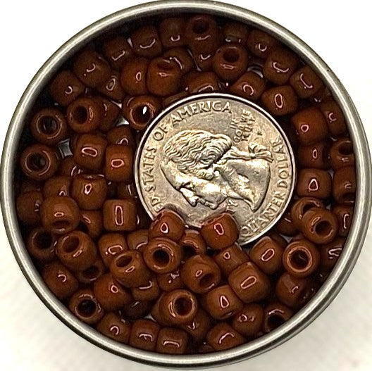 3/0 Terra Cotta Opaque Toho Round Seed Beads 25g