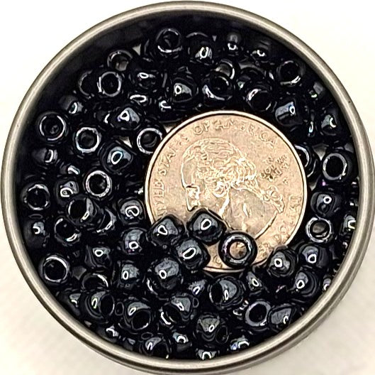 3/0 Hematite Metallic Toho Round Seed Beads 25g