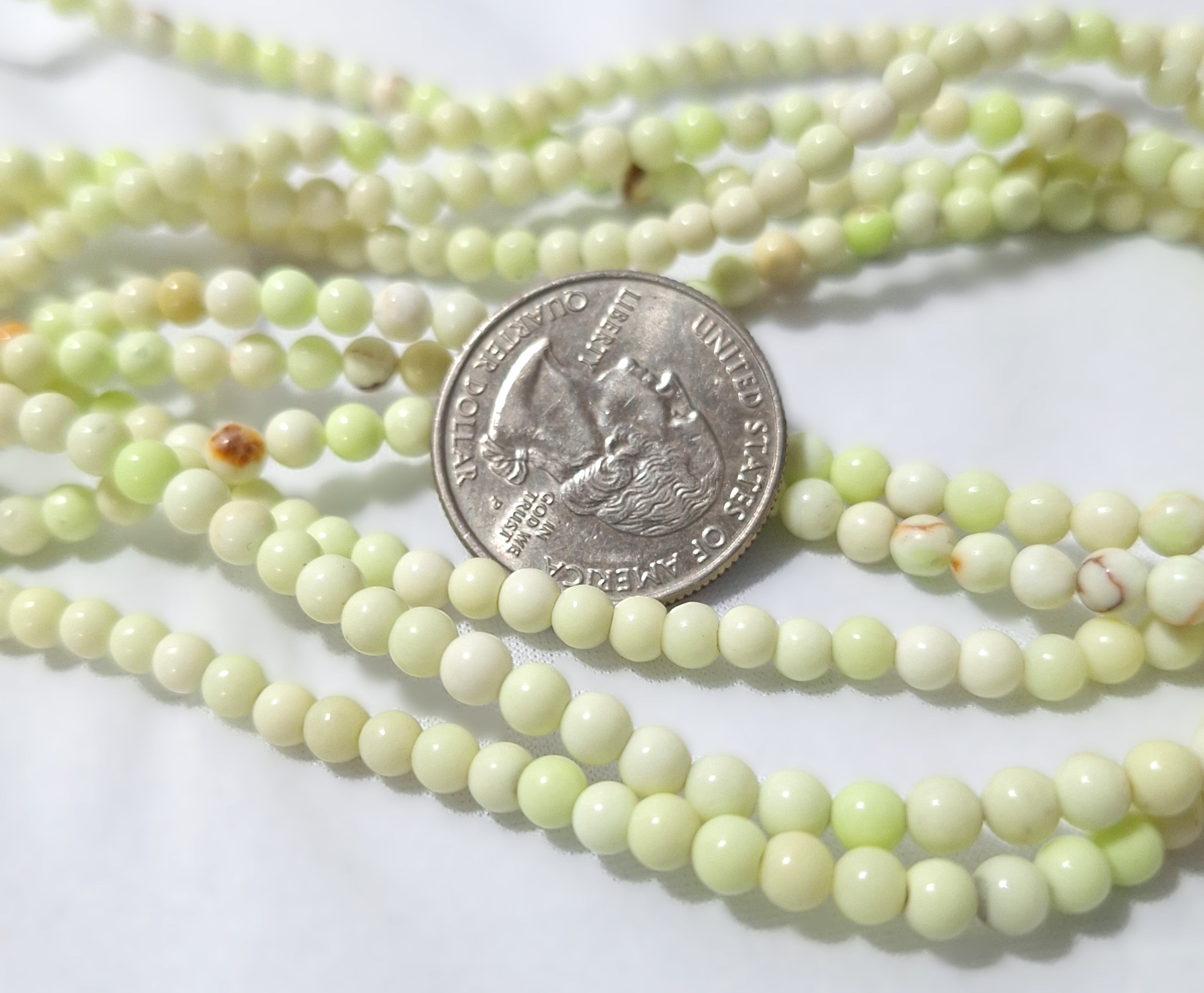 4mm Chrysoprase Round Gemstone Beads 16-Inch Strand