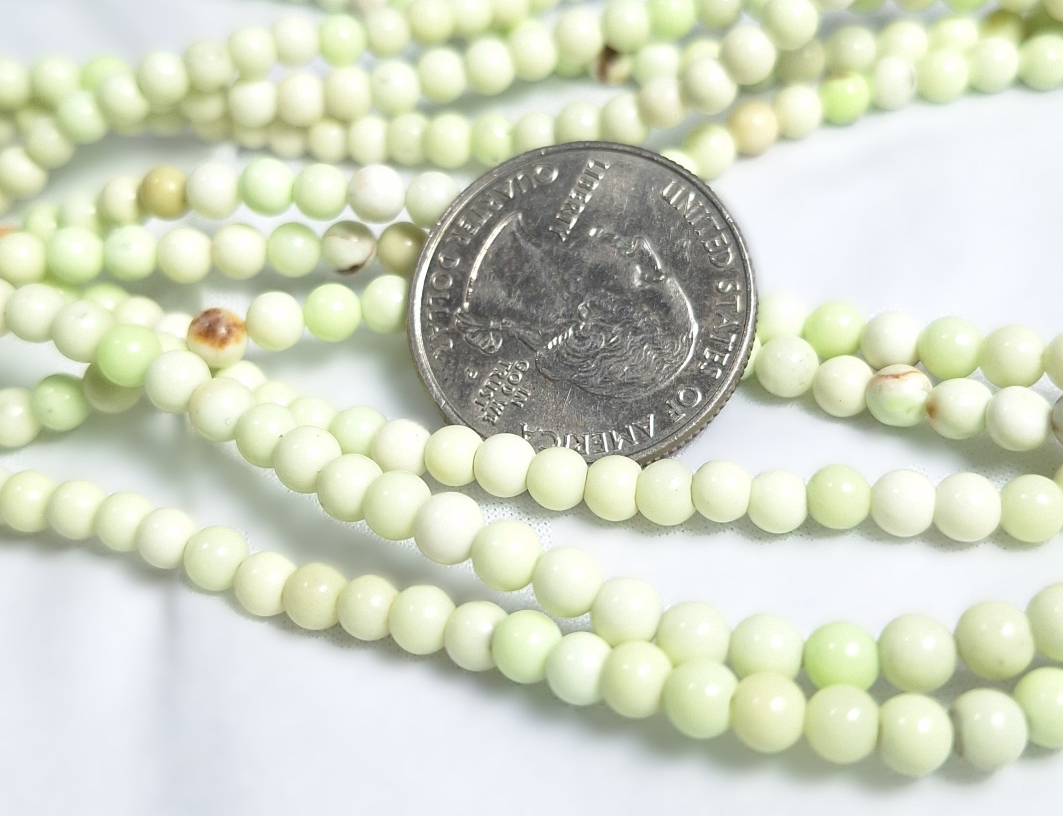 4mm Chrysoprase Round Gemstone Beads 16-Inch Strand