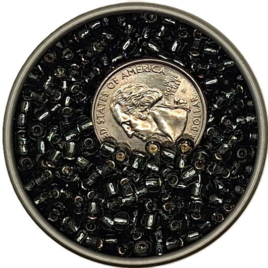 6/0 Gray Transparent Silver-Lined Toho Round Seed Beads 25g