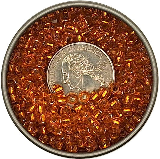 6/0 Hyacinth Transparent Silver-Lined Toho Round Seed Beads 25g