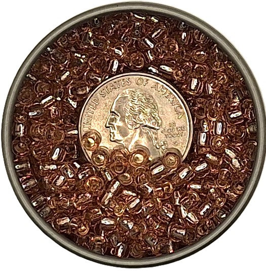 6/0 Rosaline Transparent Silver-Lined Toho Round Seed Beads 25g