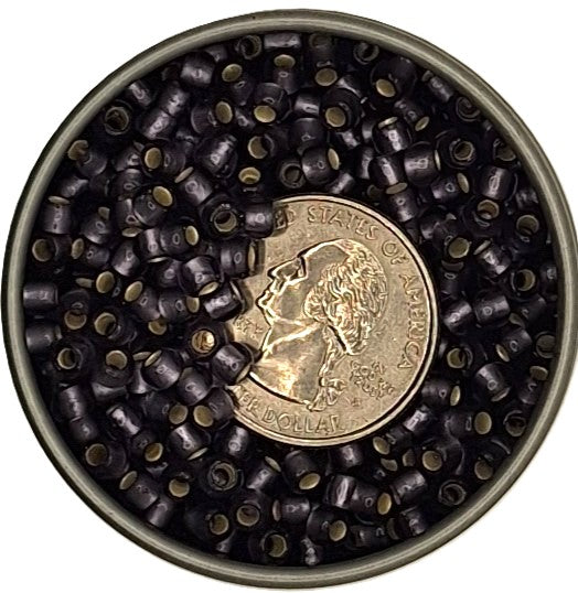 6/0 Tanzanite Transparent Silver-Lined Matte Toho Round Seed Beads 25g