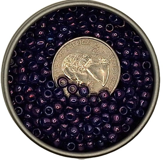 6/0 Higher-Metallic Grape Toho Round Seed Beads 25g