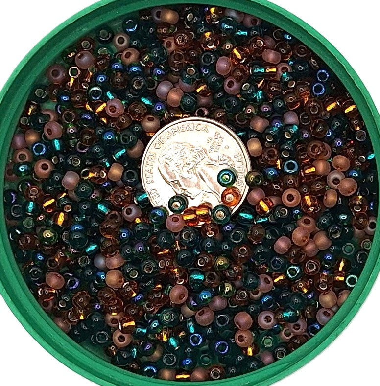 6/0 Tapestry Mix Czech Seed Beads 25g