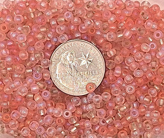 6/0 Pink Multi Mix Czech Seed Beads 25g