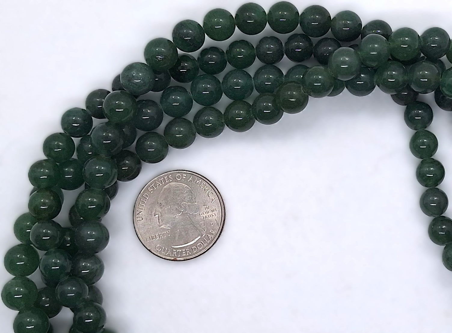 8mm Green Aventurine Round Gemstone Beads 16-Inch Strand