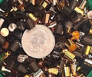 10x6mm Brass Cord Ends Mixed Color 5.5mm Inside 20ct