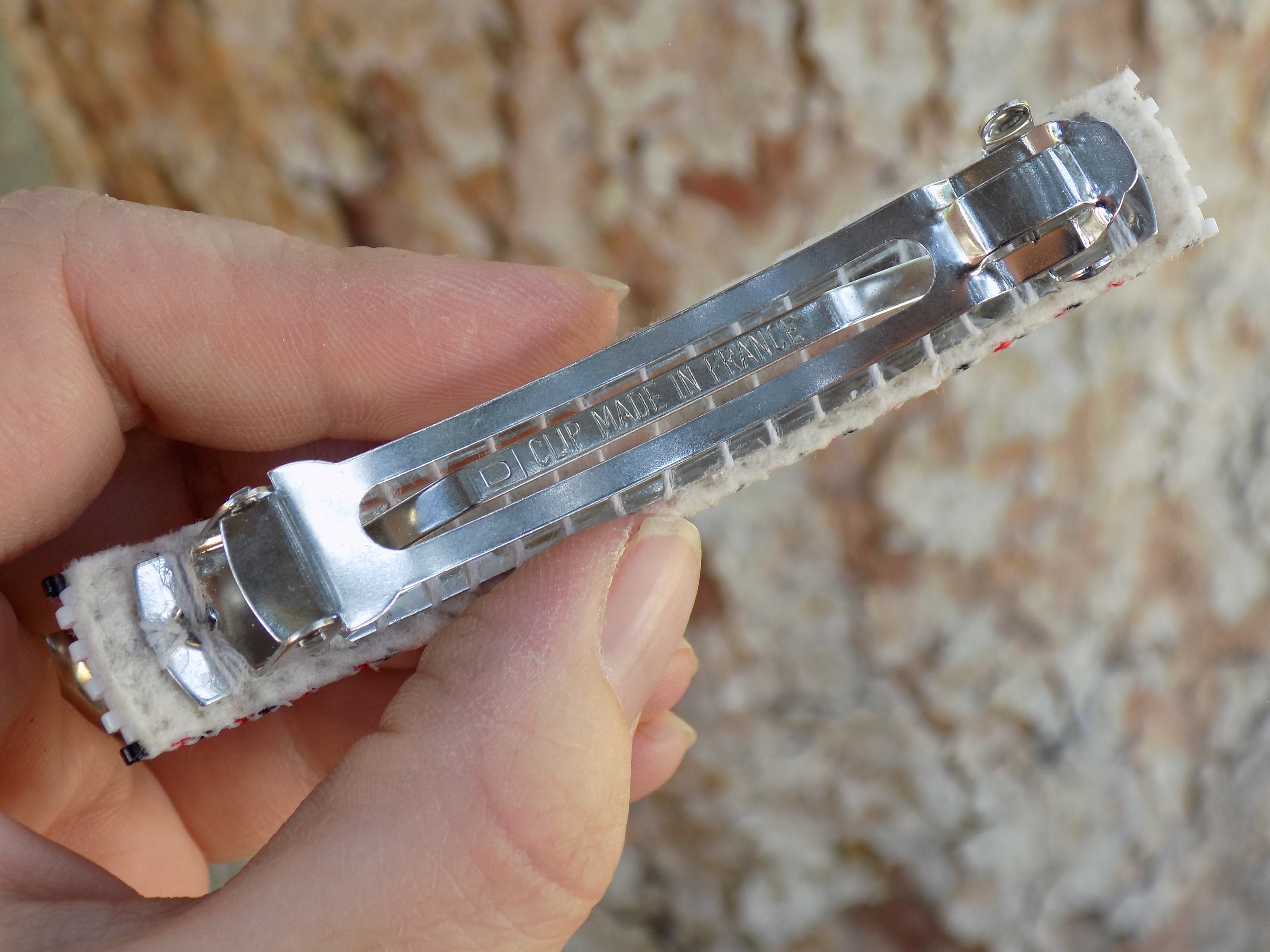 Card Suit High Roller Large French Barrette Beaded in Gold Silver and Black