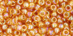 3/0 Topaz Transparent Iris Toho Round Seed Beads 25g