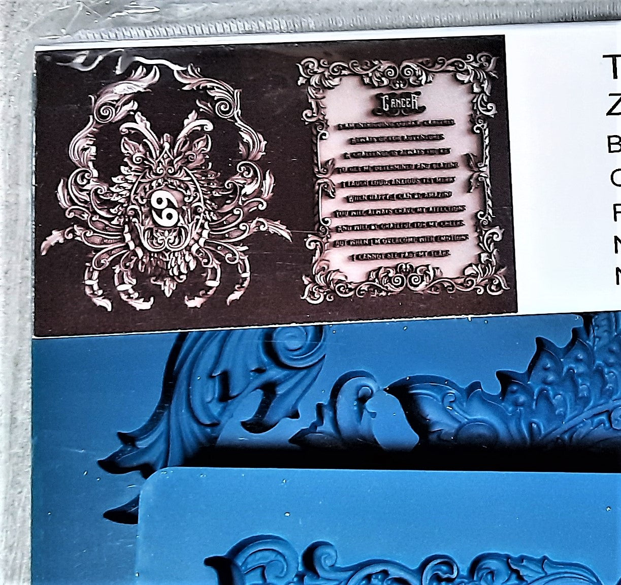 The Cancer Zodiac Mold Food Safe by Zuri Designs