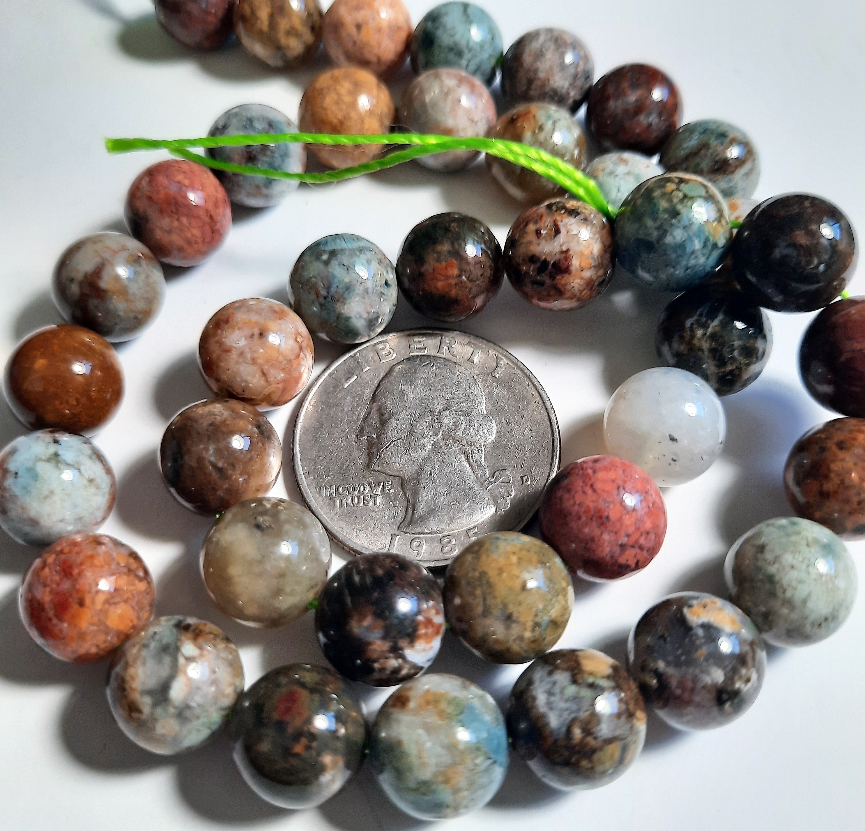 Rocky Butte Jasper 10mm Round Dakota Stones 8-inch Strand
