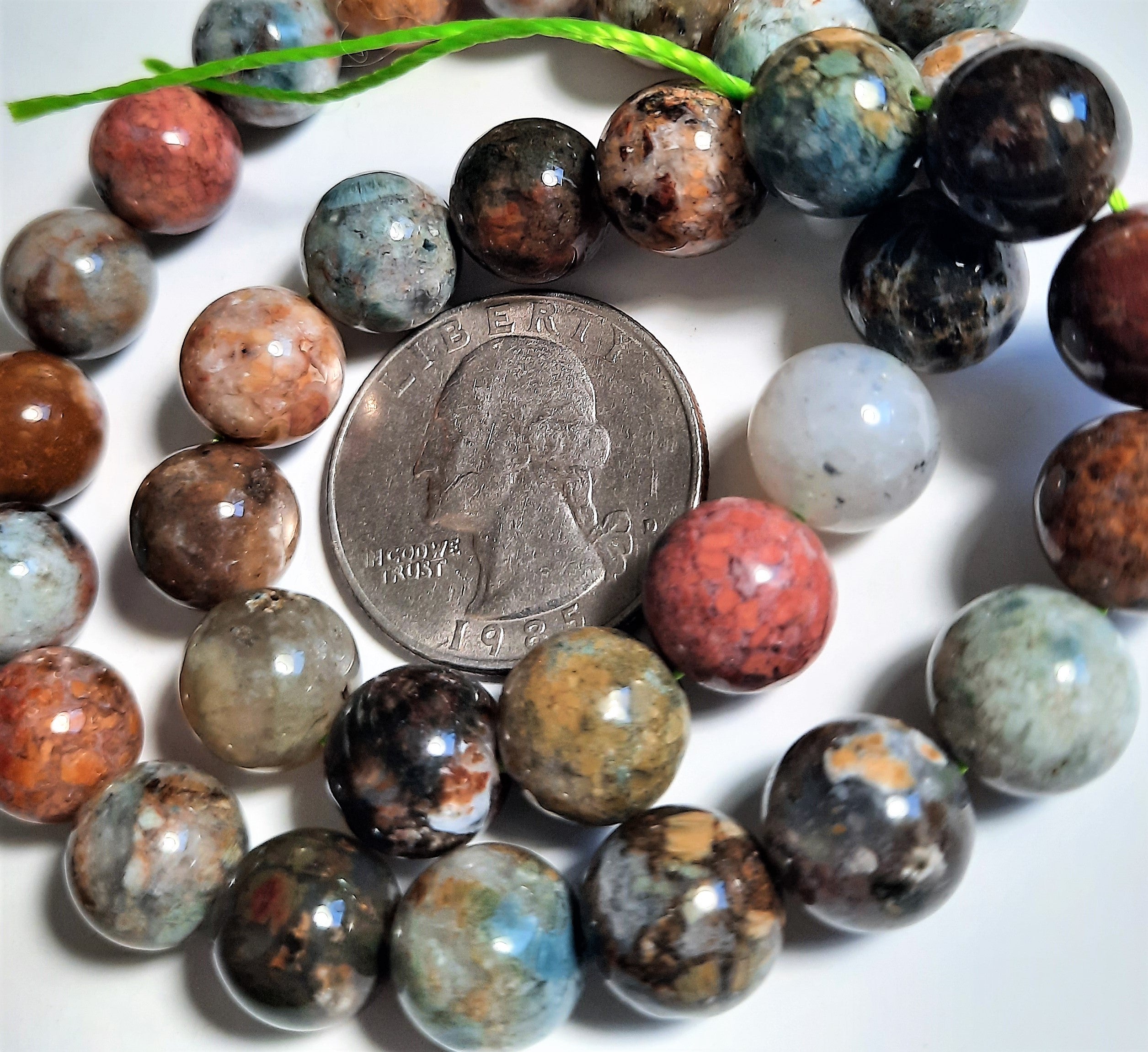 Rocky Butte Jasper 10mm Round Dakota Stones 8-inch Strand