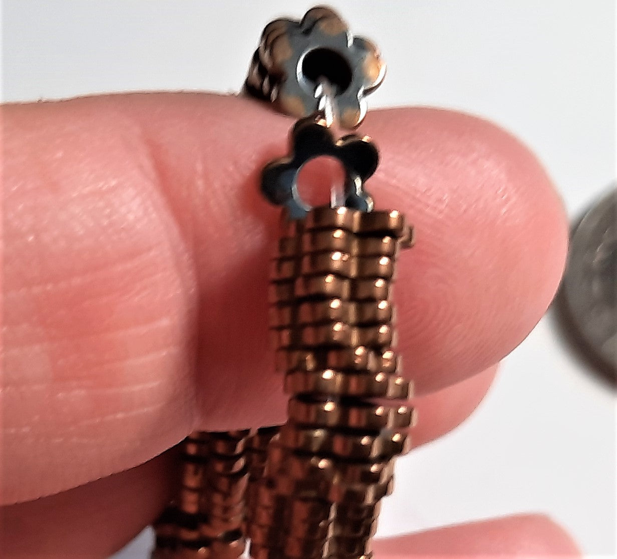 Hematite Copper Plated 6mm Flower Rondelle 100ct Dakota Stones