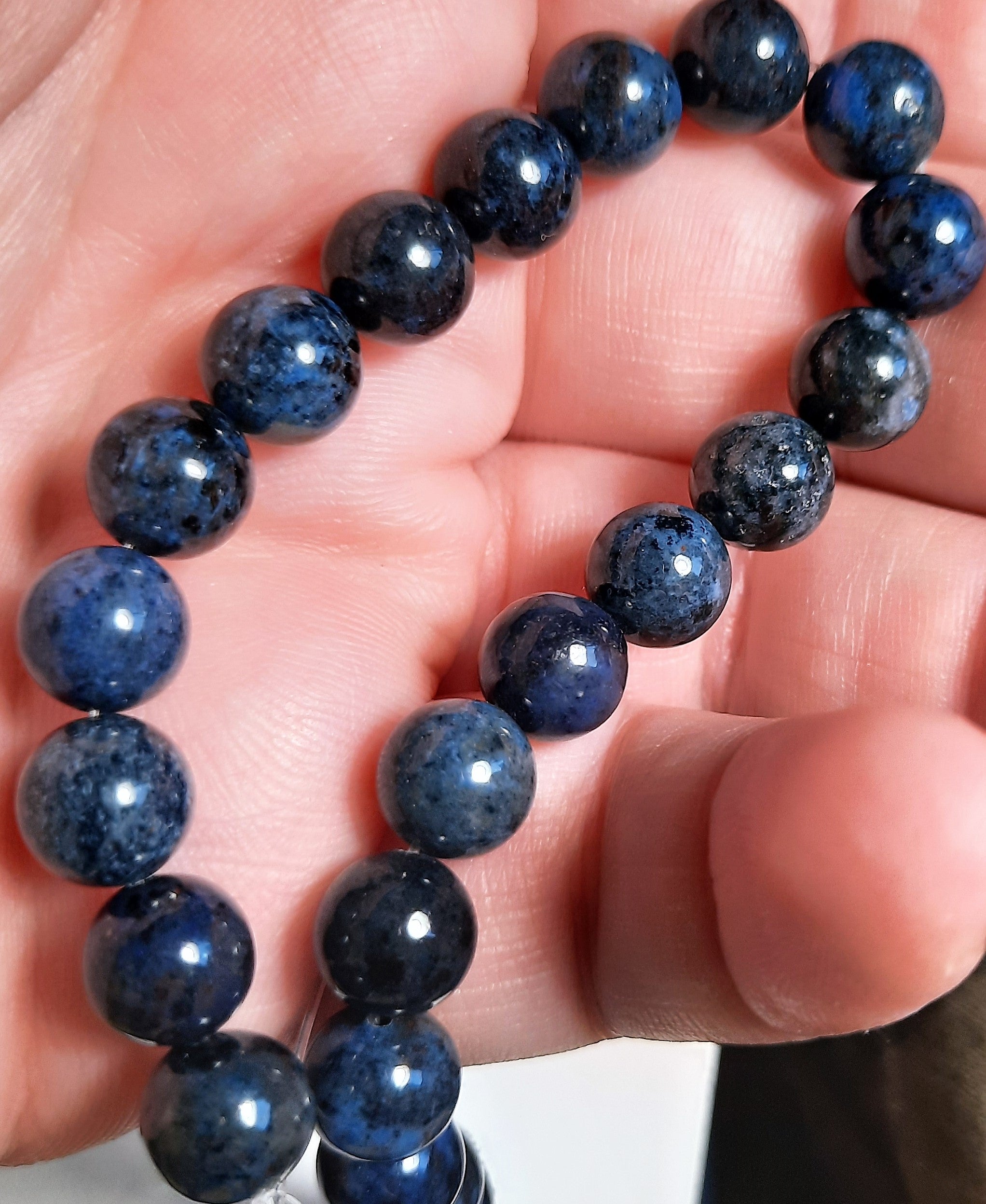 Dumorterite 8mm Round Dakota Stones 8-Inch ACTUAL STRAND