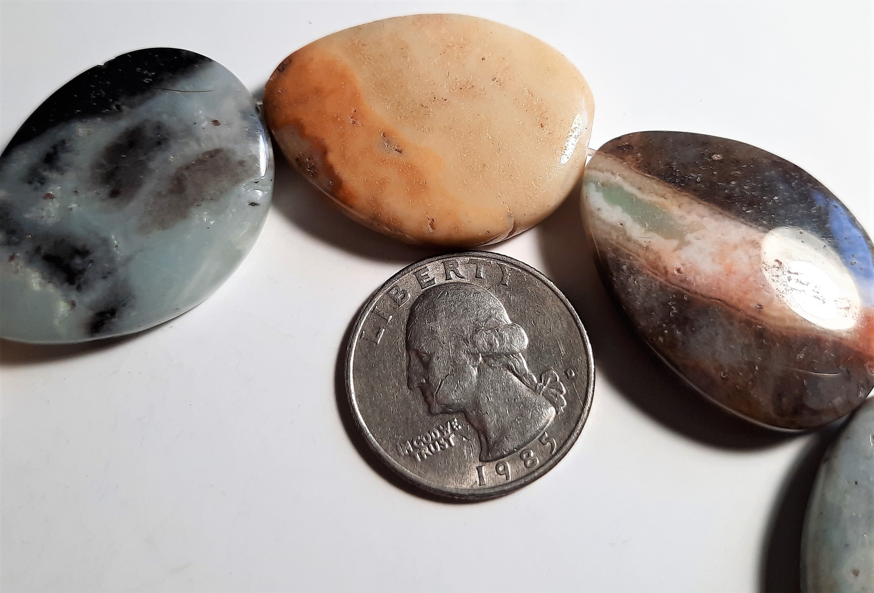 Black-Gold Amazonite 25x35 Free Form Oval 3ct Dakota Stones