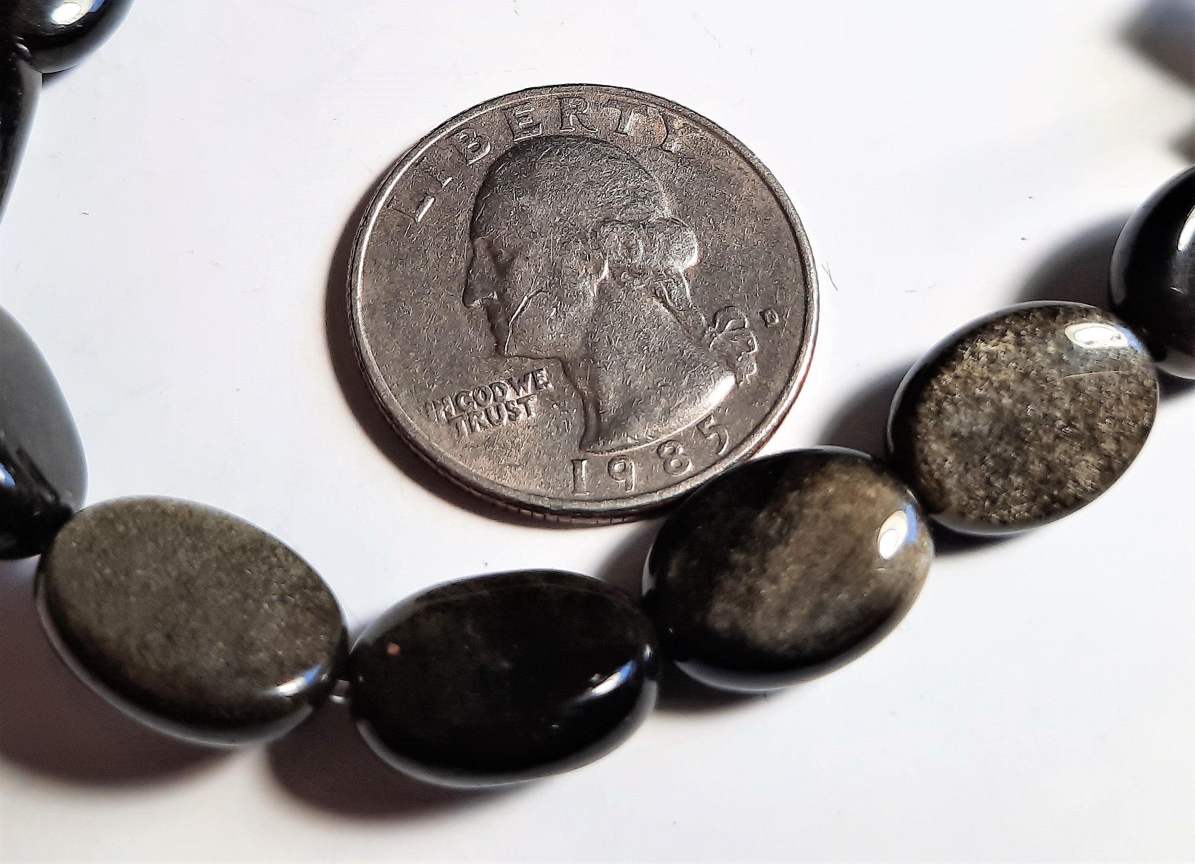 Golden Obsidian 10x14 Oval Dakota Stones 8-Inch ACTUAL STRAND