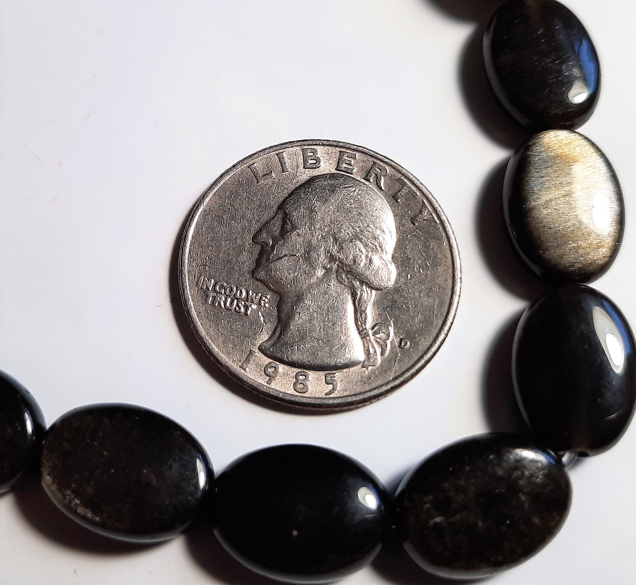Golden Obsidian 10x14 Oval Dakota Stones 8-Inch ACTUAL STRAND