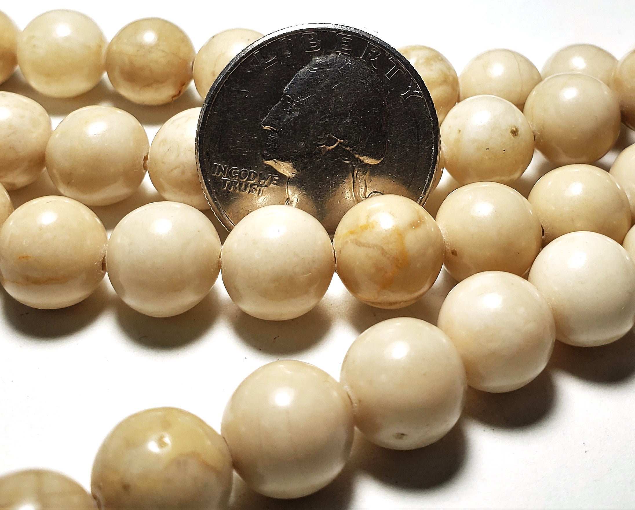 10mm River Stone Round Gemstone Beads 16-Inch Strand