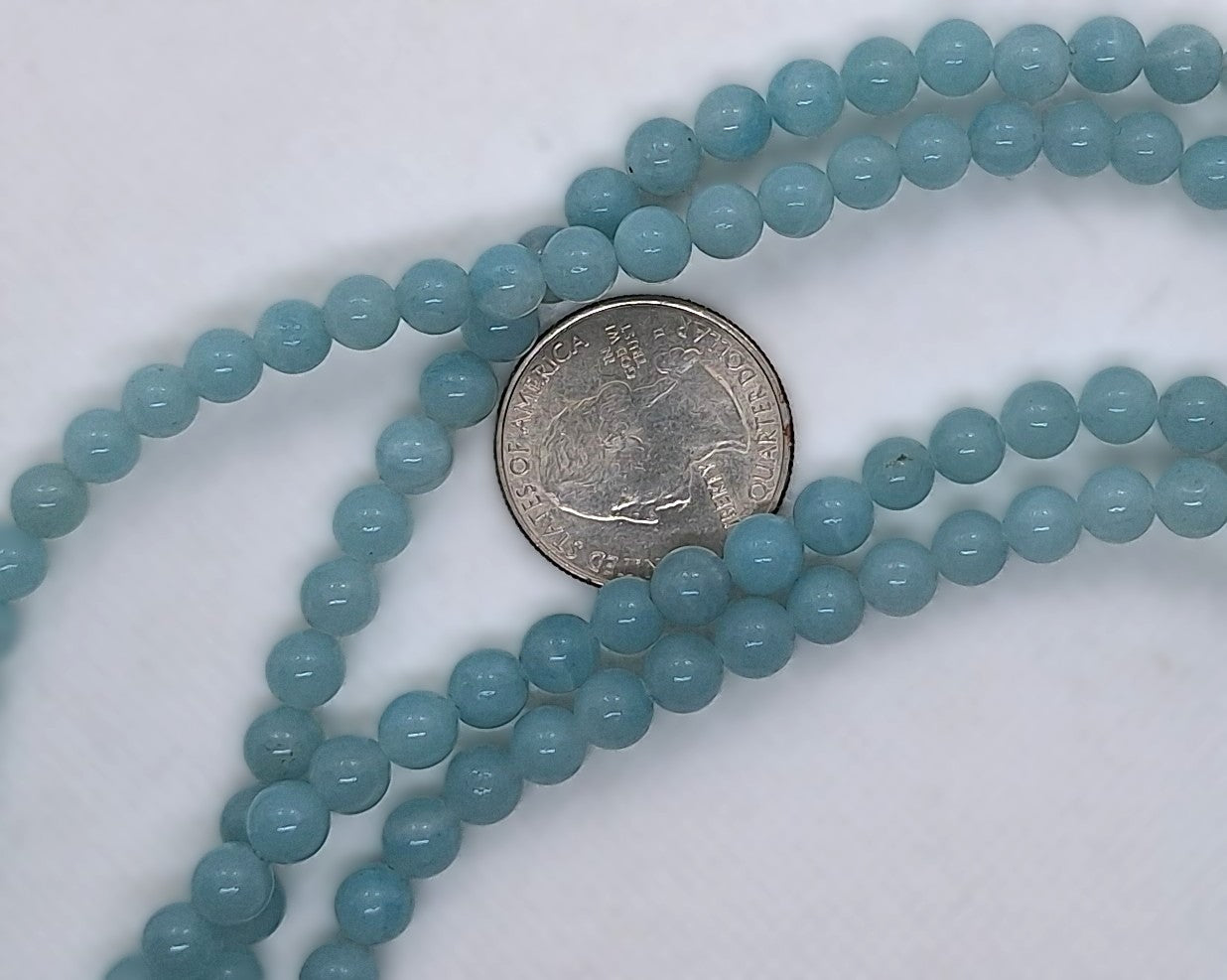 6mm Amazonite Round Gemstone Beads 16-Inch Strand