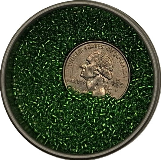 15/0 Peridot Transparent Silver-Lined Toho Round Seed Beads 10g