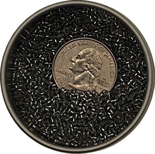15/0 Gray Transparent Silver-Lined Toho Round Seed Beads 10g