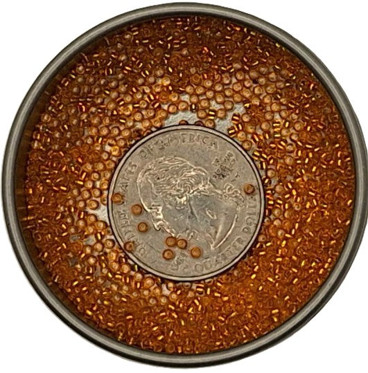 15/0 Light Hyacinth Transparent Silver-Lined Toho Round Seed Beads 10g