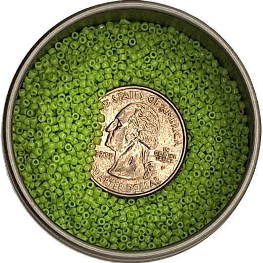 15/0 Sour Apple Opaque Toho Round Seed Beads 10g