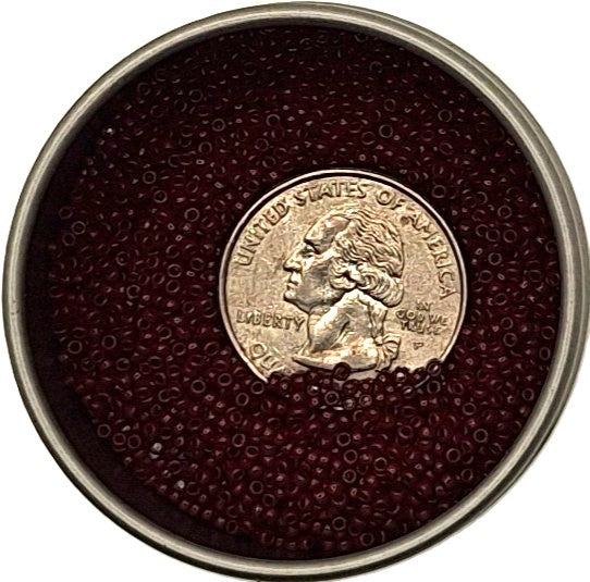 15/0 Oxblood Opaque Toho Round Seed Beads 10g