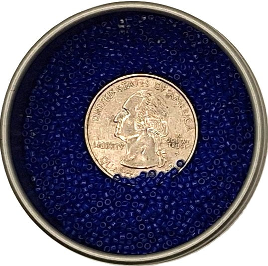 15/0 Navy Blue Opaque Toho Round Seed Beads 10g