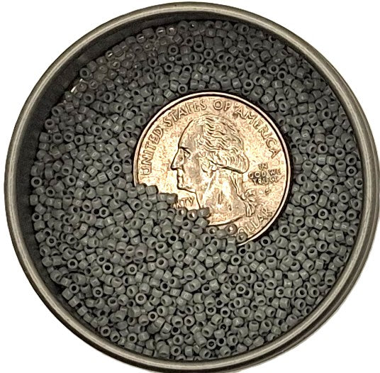 15/0 Gray Opaque Toho Round Seed Beads 10g