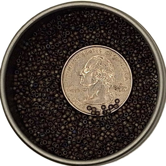 15/0 Brown Rainbow Matte Toho Round Seed Beads 10g