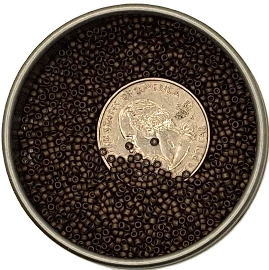 15/0 Dark Copper Matte Toho Round Seed Beads 10g