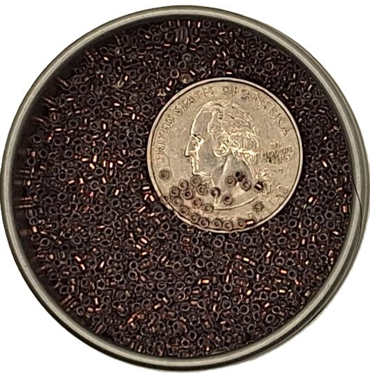 15/0 Copper-Lined Alabaster Toho Round Seed Beads 10g
