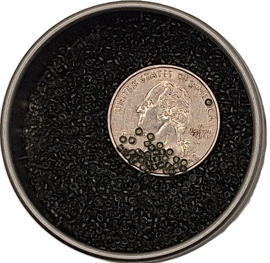 15/0 Gray Transparent Toho Round Seed Beads 10g