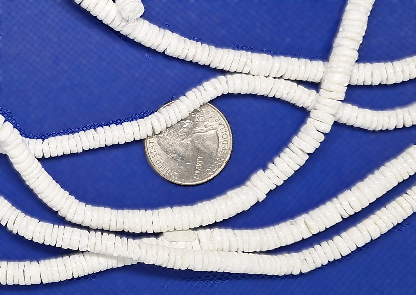 6x2mm Seashell Heishi Button Shell Beads 16-inch Strand