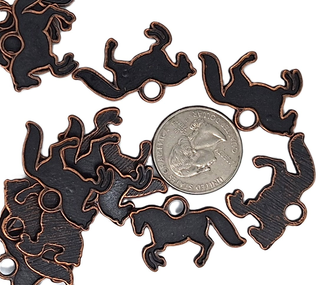 33x21mm Horse Silhouette Medium Pendant Charm Copper Zinc Alloy 5ct
