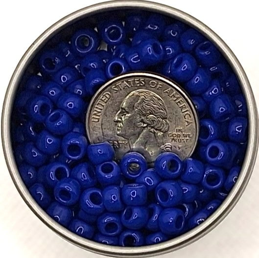 3/0 Navy Blue Opaque Toho Round Seed Beads 25g