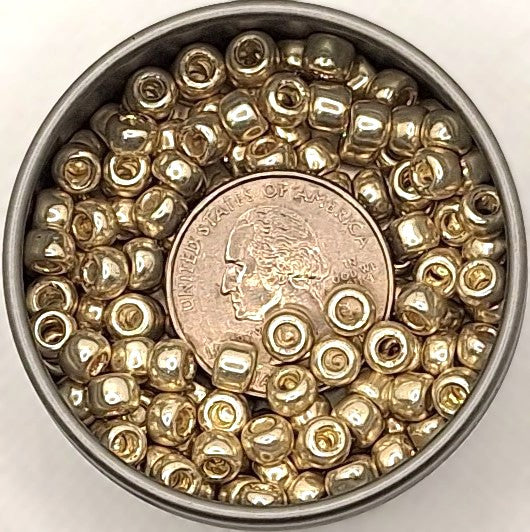 3/0 Galvanized Aluminum Metallic Toho Round Seed Beads 25g