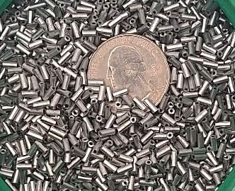 Silver Matte Czech Glass #2 Bugle Beads 4.5mm 25g